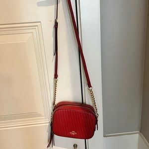Red coach purse